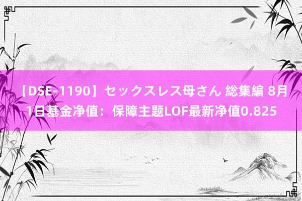 【DSE-1190】セックスレス母さん 総集編 8月1日基金净值：保障主题LOF最新净值0.825